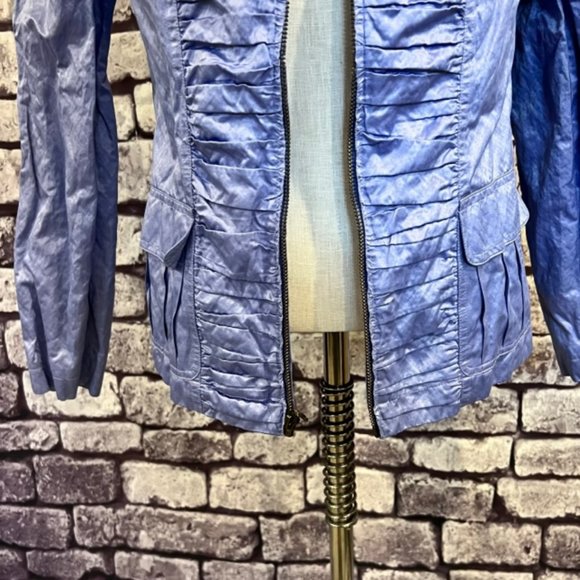 Chico's Blue Fully Lined Long Sleeve Jacket Size Small - Picture 3 of 8